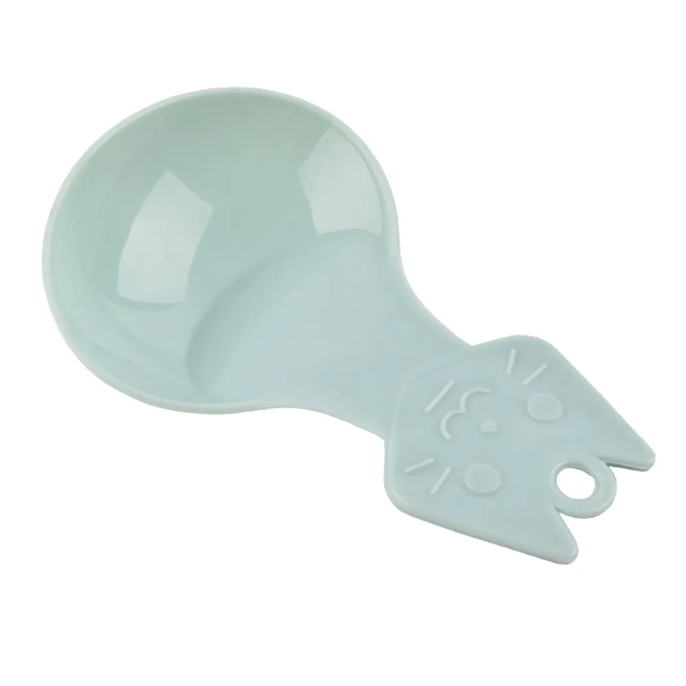 Plastic Cat Shaped Pet Food Scoop Blue Plastic Cat Shaped Pet Food Scoop Blue