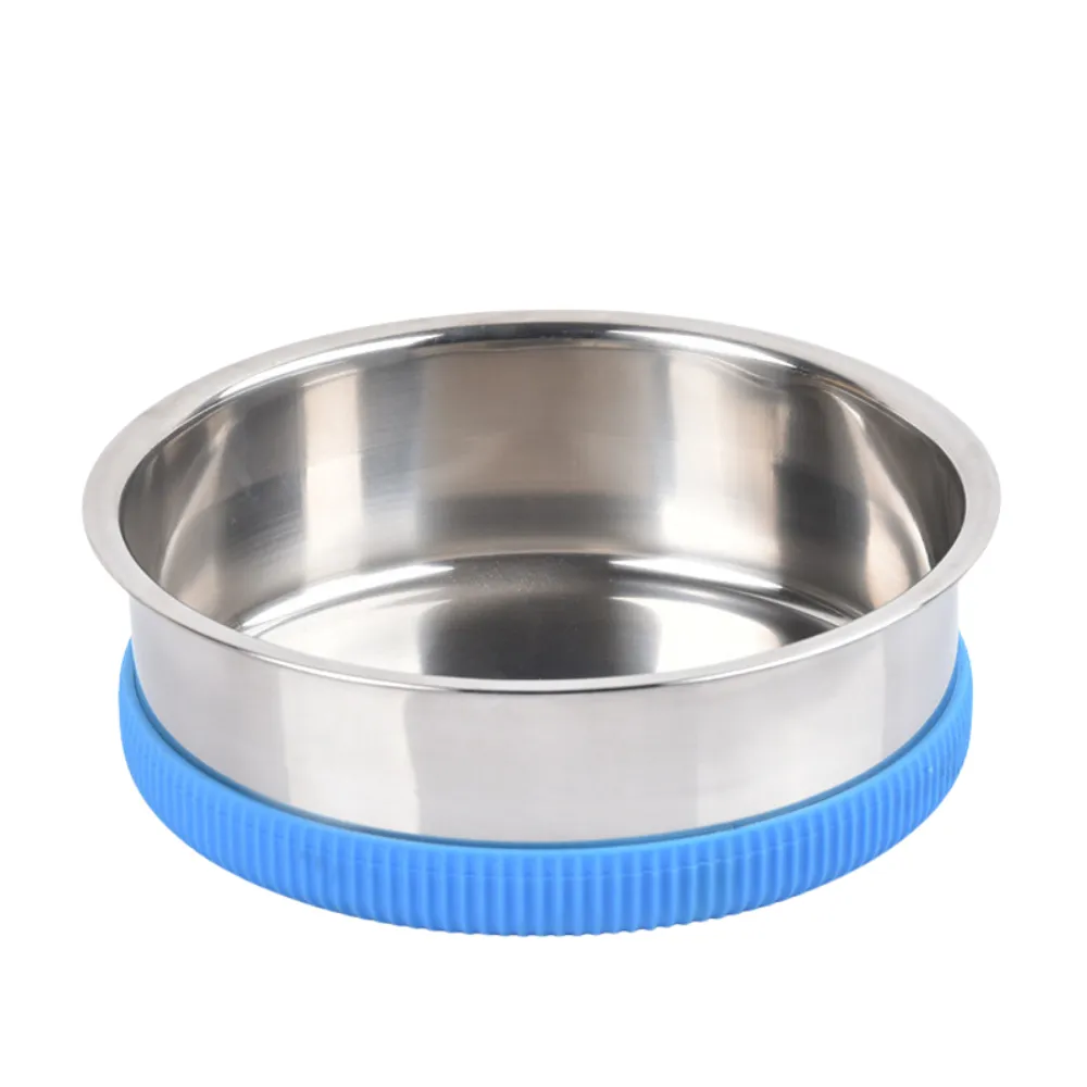 Detachable Anti-Slip Durable Stainless Steel Pet Bowl Blue Detachable Anti-Slip Durable Stainless Steel Pet Bowl Blue