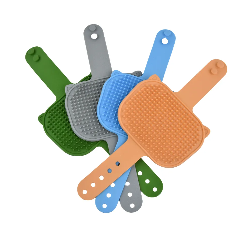 Silicone Pet Palm Massage and Bath Brush