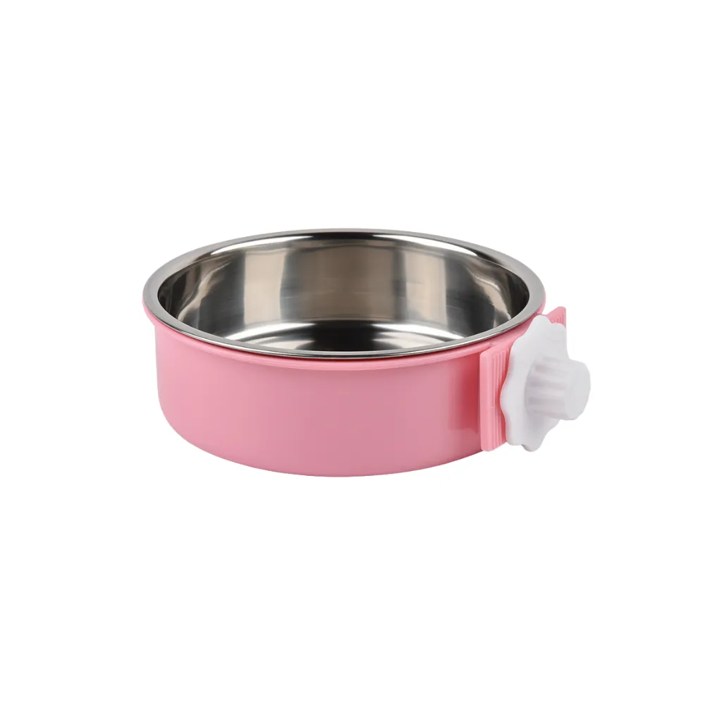 Adjustable Clamp On Stainless Steel Pet Bowl Adjustable Clamp On Stainless Steel Pet Bowl