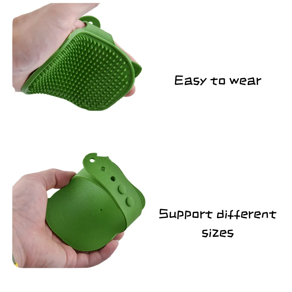 Silicone Pet Palm Massage and Bath Brush