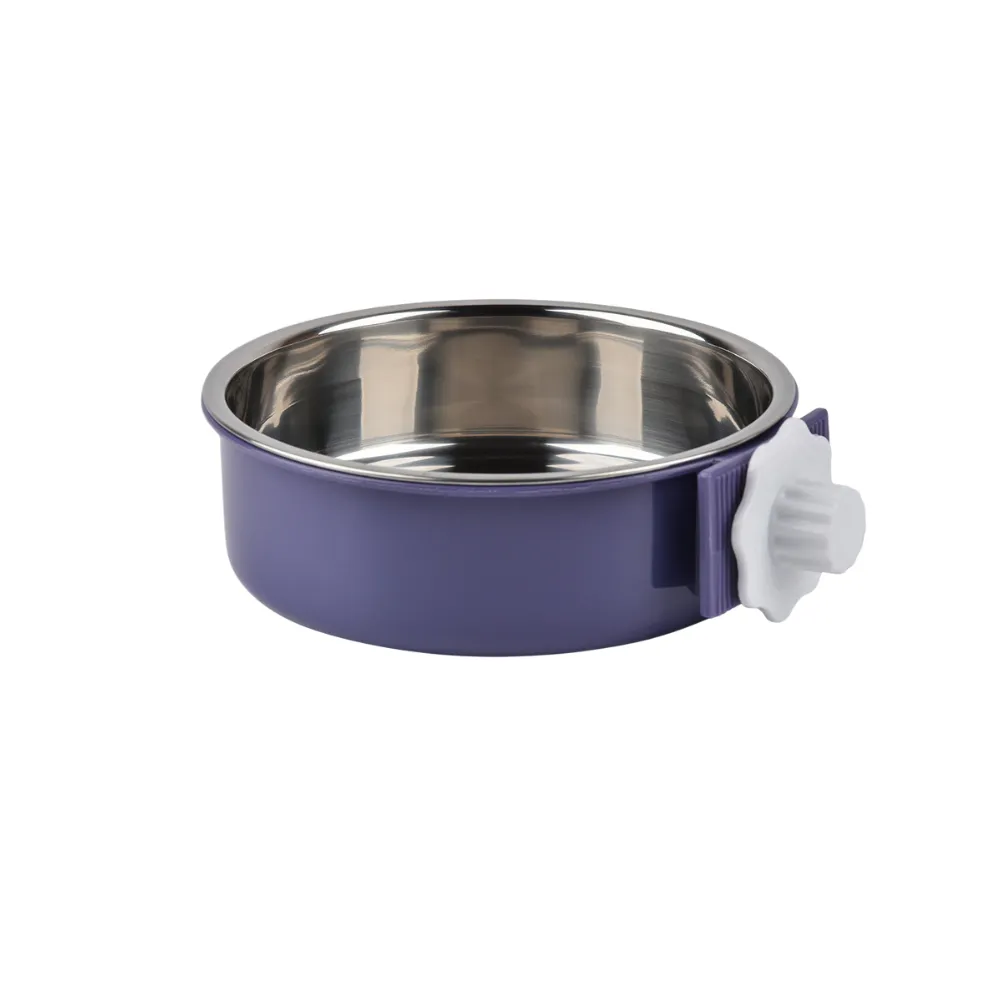 Adjustable Clamp On Stainless Steel Pet Bowl Adjustable Clamp On Stainless Steel Pet Bowl
