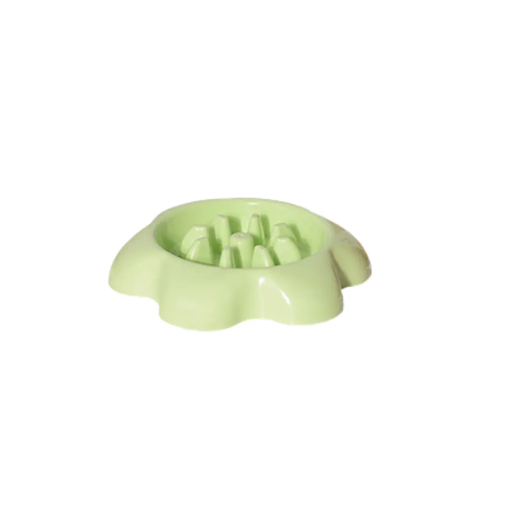 Flower Shape Pet Food Bowl Plastic Dog Bowl
