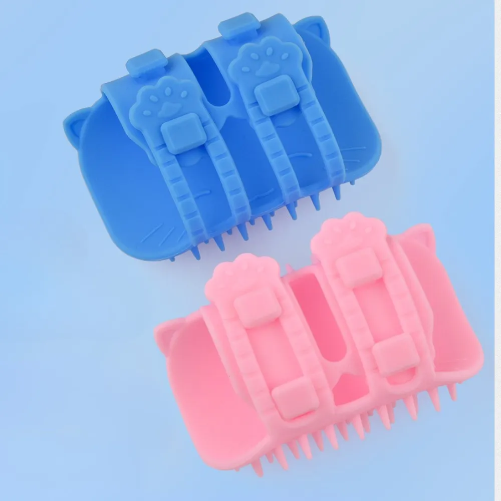 Soft Flexible Silicone Pet Grooming Massage Brush_1