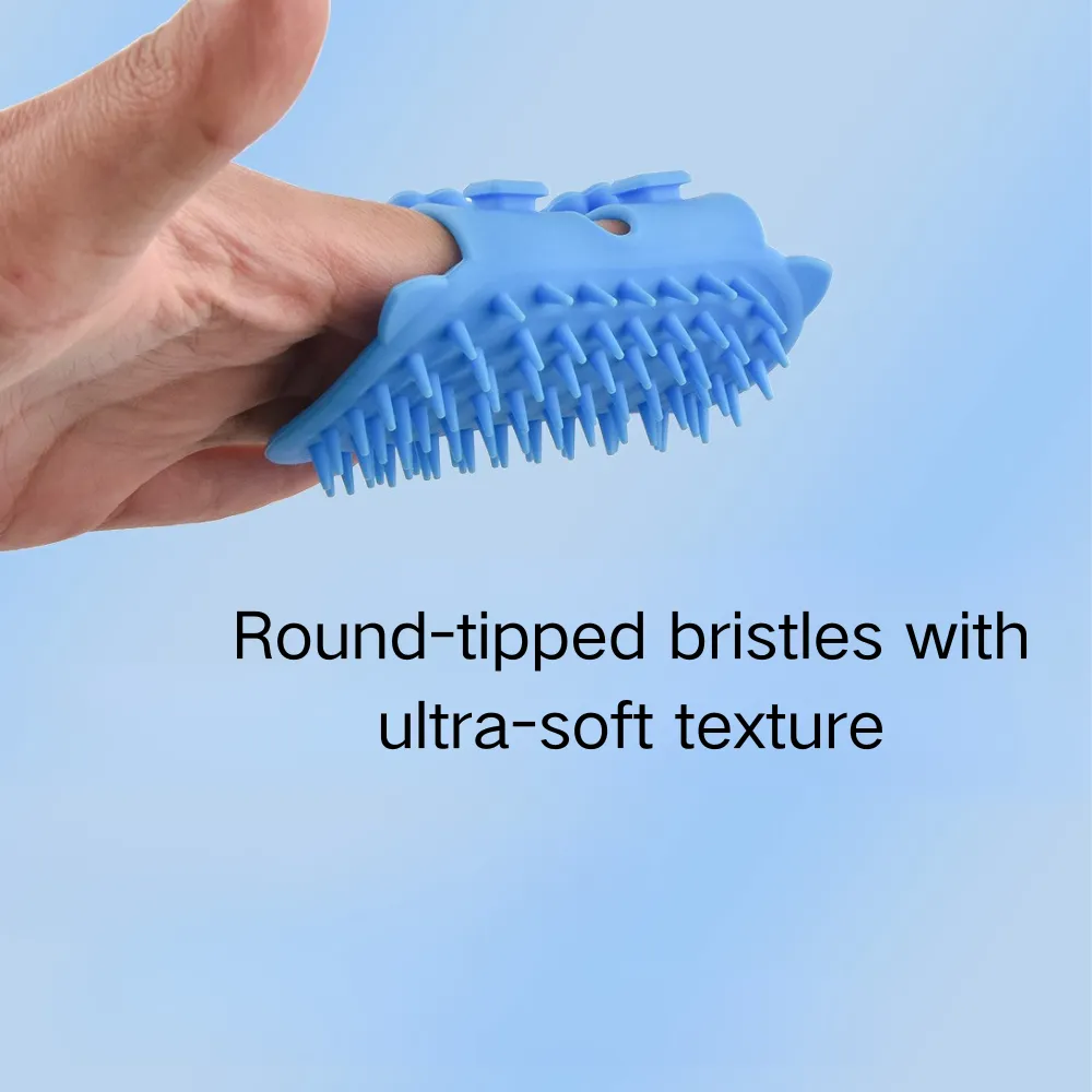 Soft Flexible Silicone Pet Grooming Massage Brush