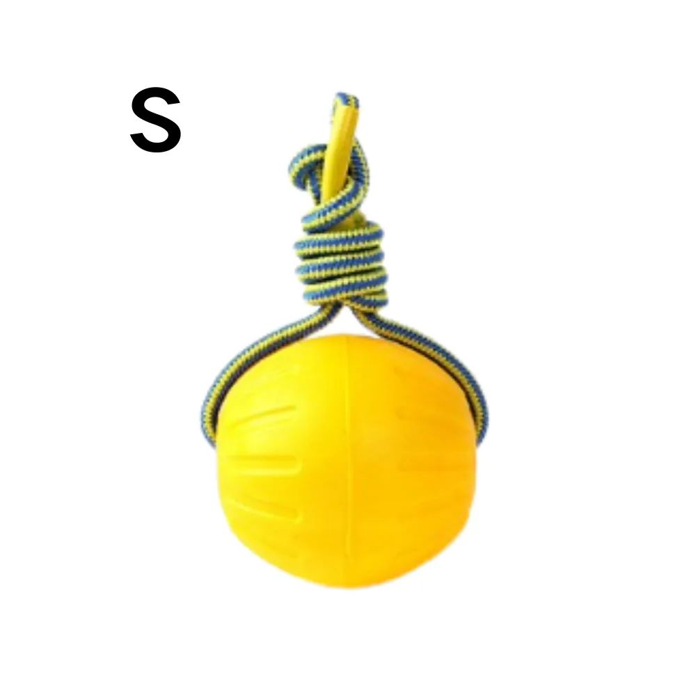 Ball Dog Toy with Rope Handle S Ball Dog Toy with Rope Handle S