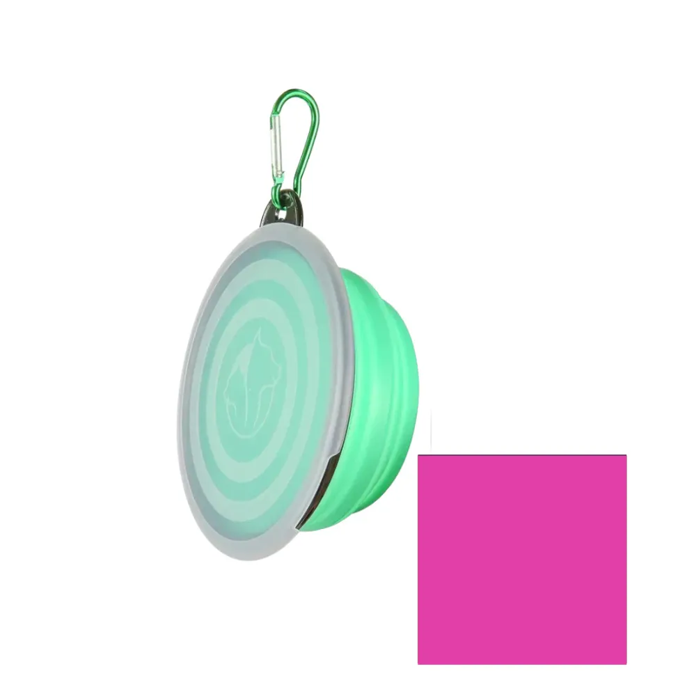 dog bowls rose pink