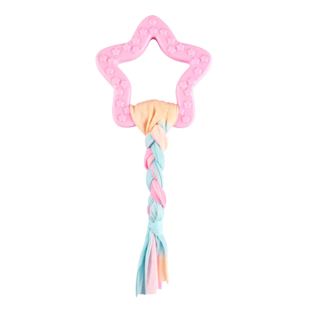 Star Shape TPR Dog Toy Pink Star Shape TPR Dog Toy Pink