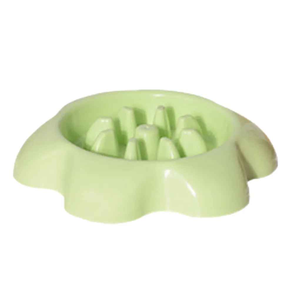 Flower Shape Pet Food Bowl Plastic Dog Bowl 