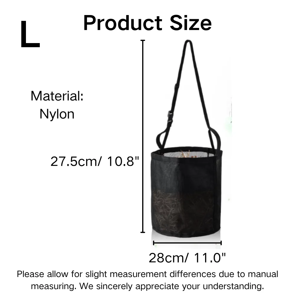 Feed Bag for Horses with Neck Pad L