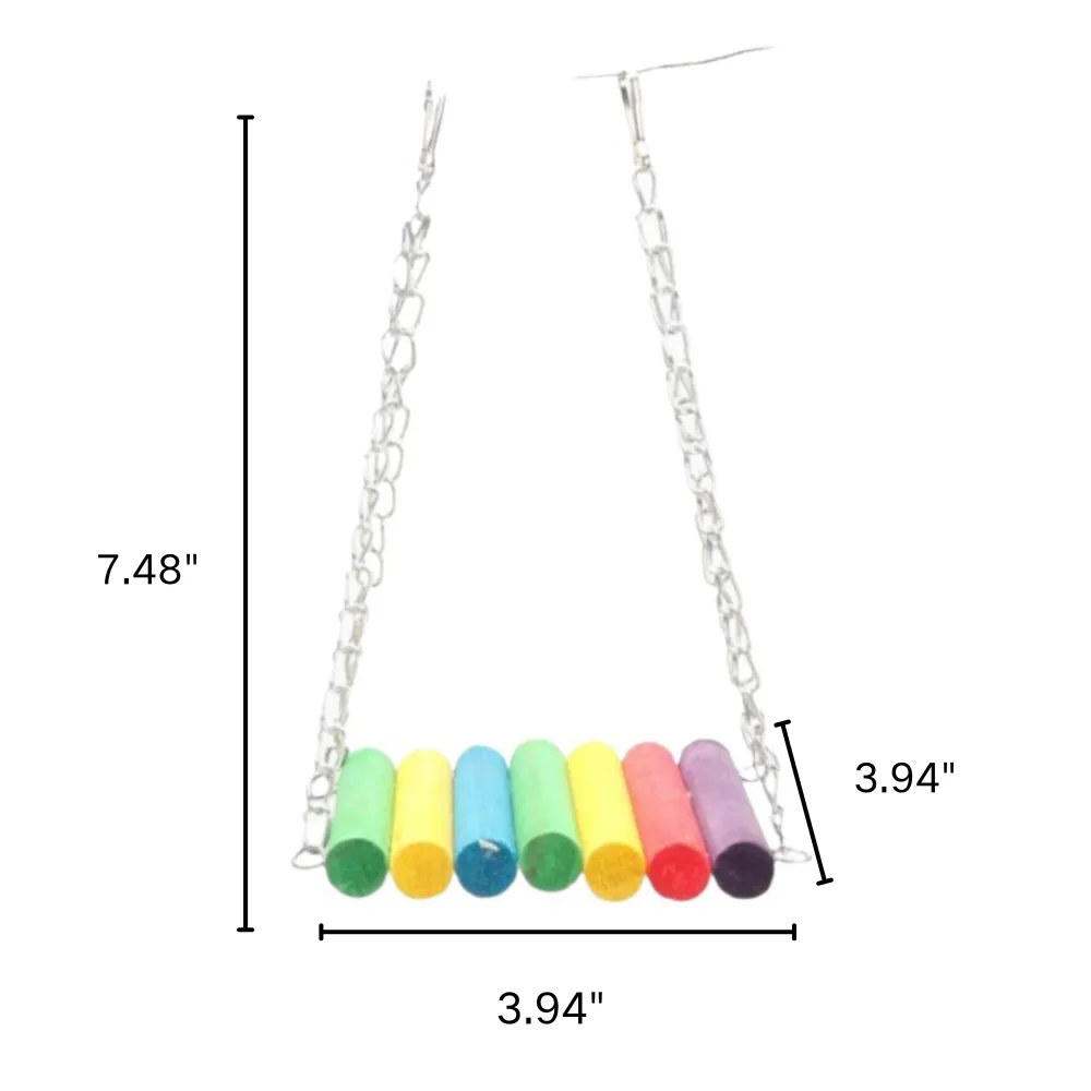 Hanging Bird Swing Bridge Toy with Chains Hanging Bird Swing Bridge Toy with Chains