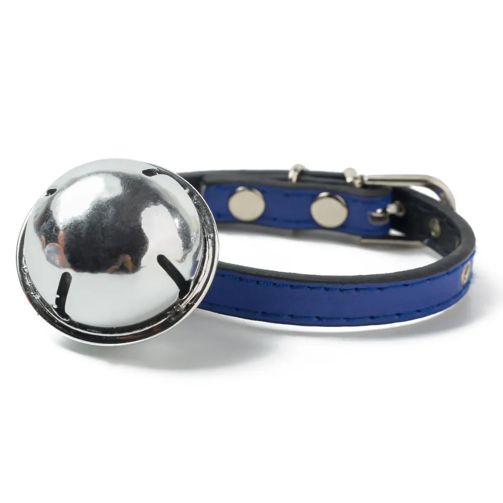 PU Leather Pet Collar with Bell_2
