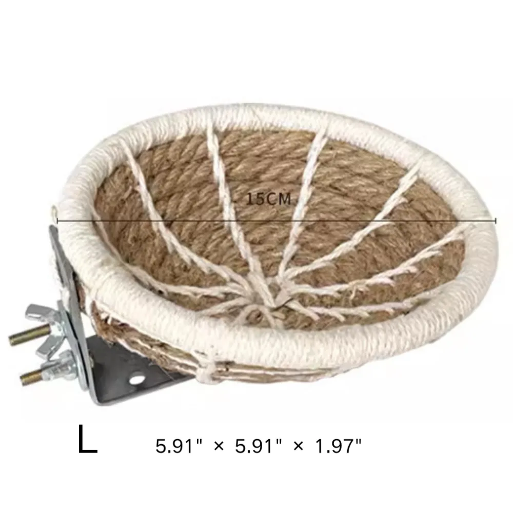 Handwoven Cotton-Linen Hanging Parrot Bed for Birds Handwoven Cotton-Linen Hanging Parrot Bed for Birds