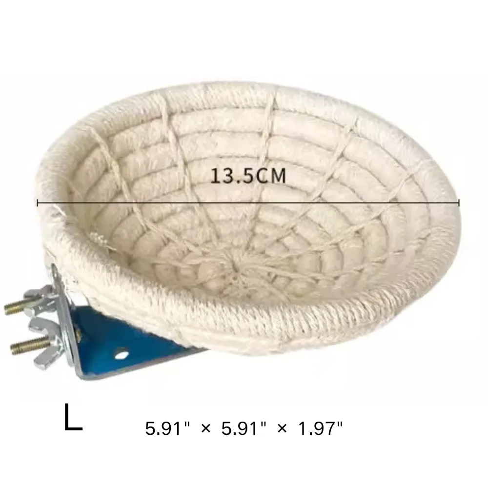 Handwoven Cotton-Linen Hanging Parrot Bed for Birds Handwoven Cotton-Linen Hanging Parrot Bed for Birds