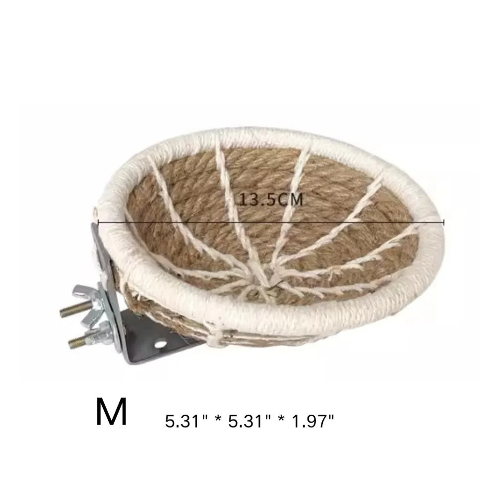 Handwoven Cotton-Linen Hanging Parrot Bed for Birds Handwoven Cotton-Linen Hanging Parrot Bed for Birds