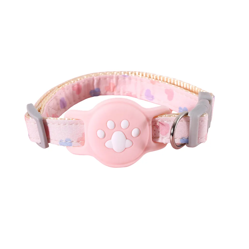 Silicone AirTag Holder Adjustable Cozy Love Heart and Paw Pet Collar_7 Silicone AirTag Holder Adjustable Cozy Love Heart and Paw Pet Collar_7