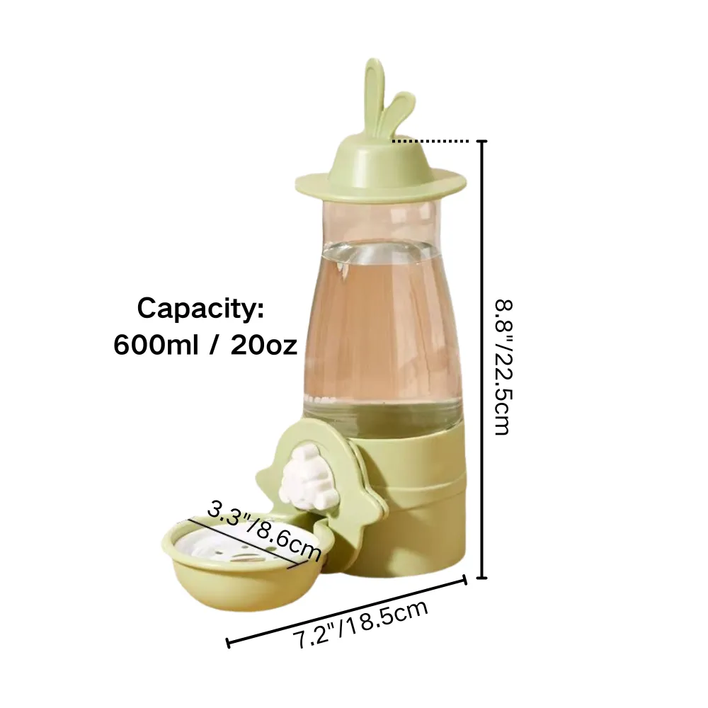 Small Animal Cage Water Bottle Green Small Animal Cage Water Bottle Green