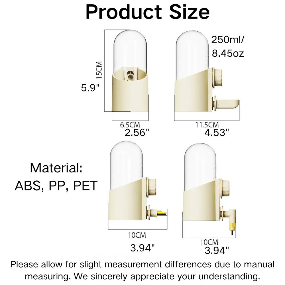 Detachable Hanging Portable Automatic Bird Water Feeder
