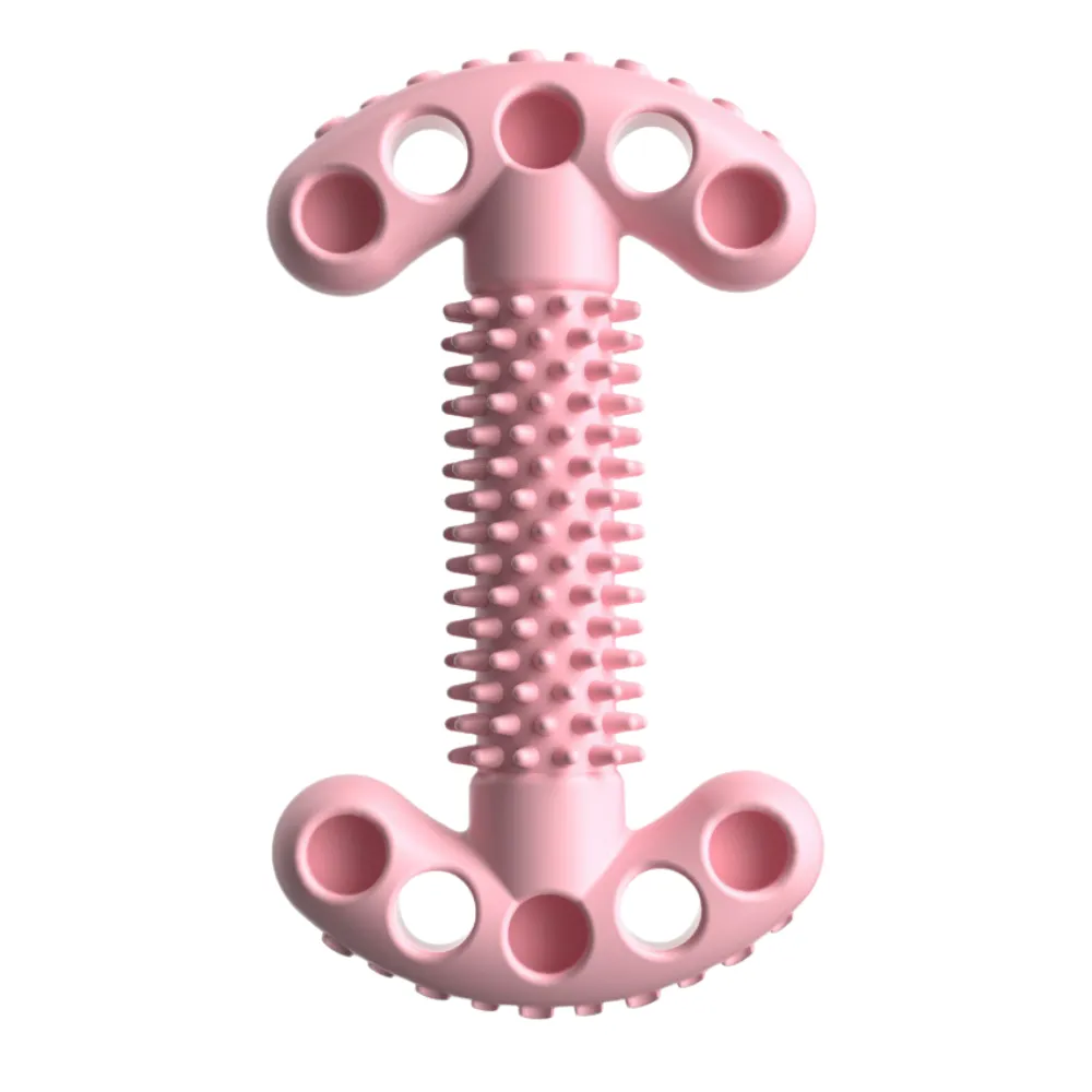 Bone Dumbbell Design TPR Dog Chew Toy Pink Bone Dumbbell Design TPR Dog Chew Toy Pink