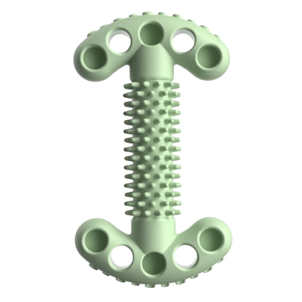Bone Dumbbell Design TPR Dog Chew Toy Green Bone Dumbbell Design TPR Dog Chew Toy Green