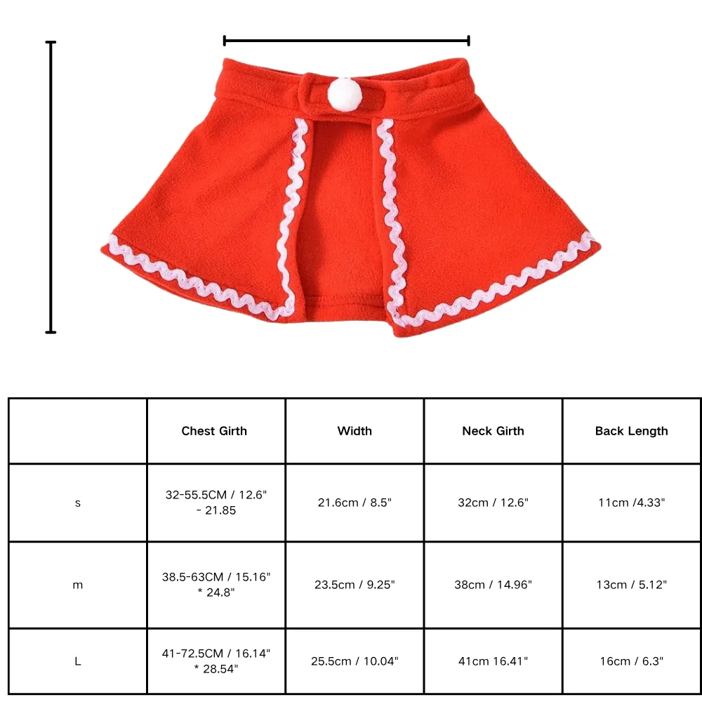  Comfortable Fabric Christmas Dog Dress for Pet Walking and Christmas Party