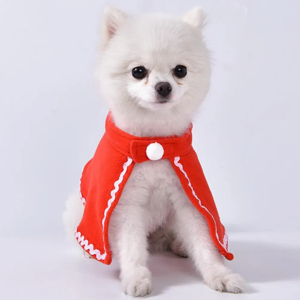  Comfortable Fabric Christmas Dog Dress for Pet Walking and Christmas Party