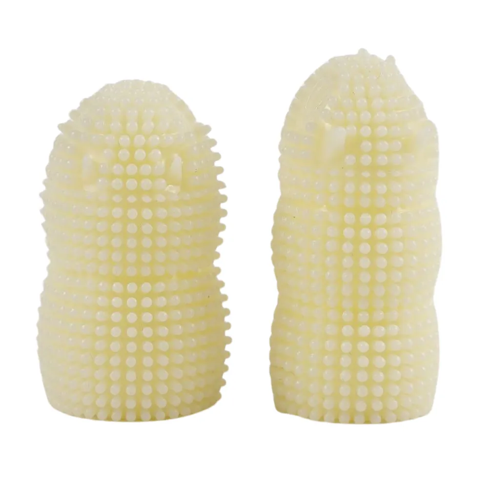 Silicone Two Finger Toothbrush for Dogs and Cats Care Tool