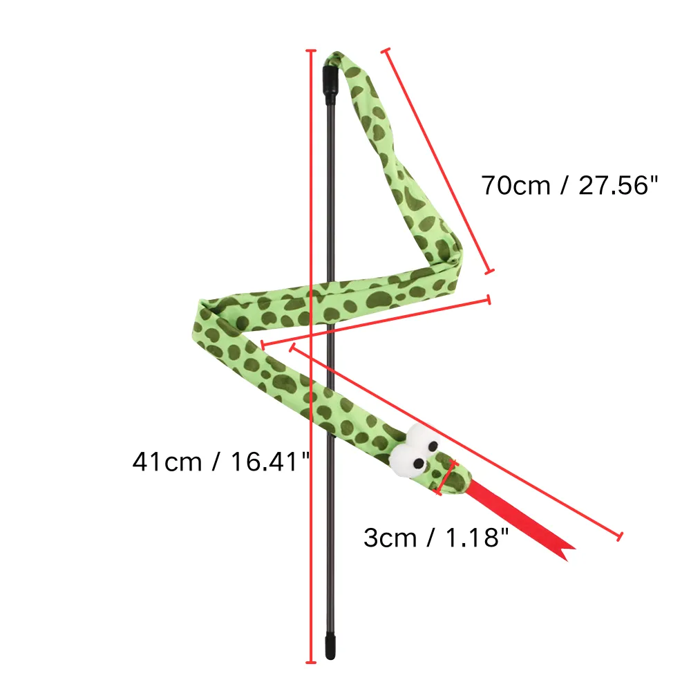 Snake shape Interactive Pulley Telescopic Fishing Rod Cat Toy Teaser Snake shape Interactive Pulley Telescopic Fishing Rod Cat Toy Teaser