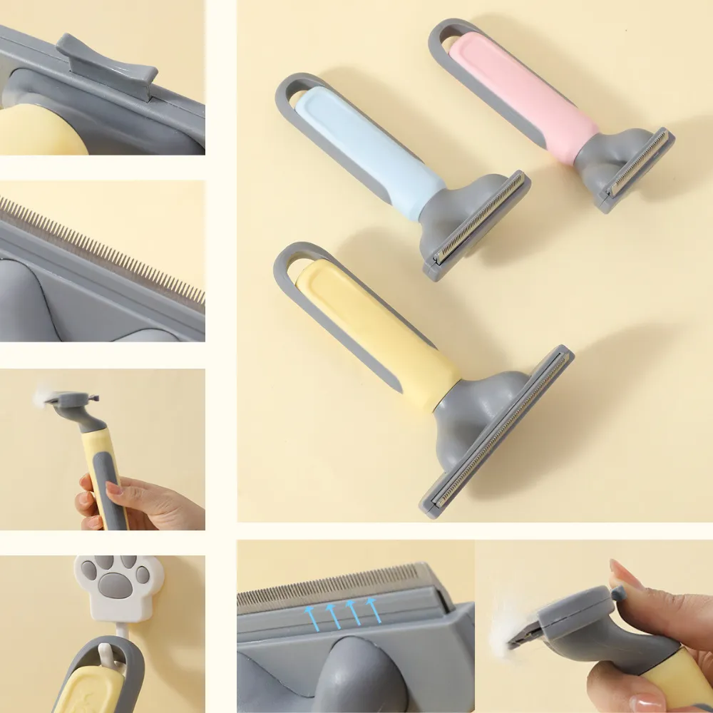 Pet Deshedding Comb For Long and Thick Hair Cats