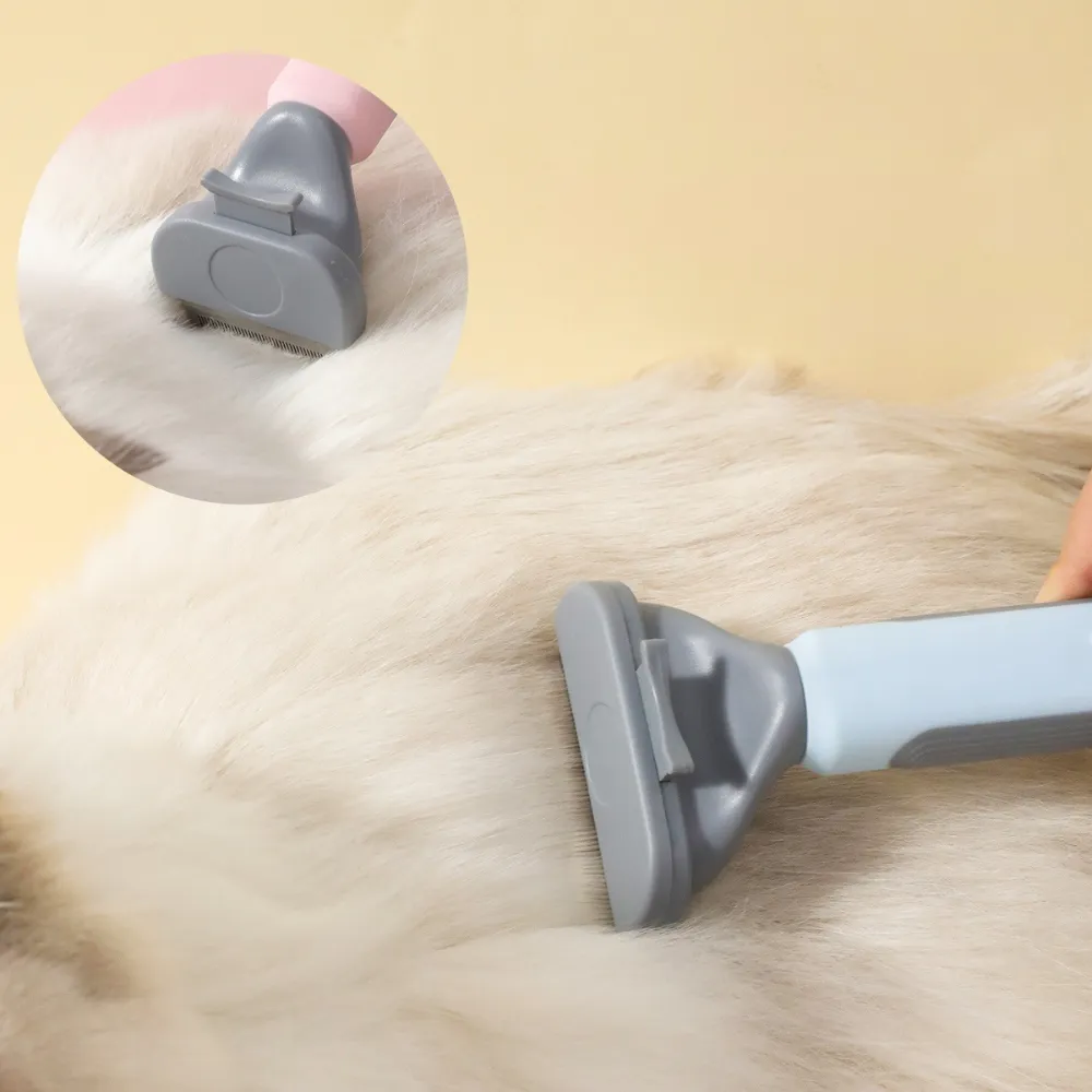 Pet Deshedding Comb For Long and Thick Hair Cats