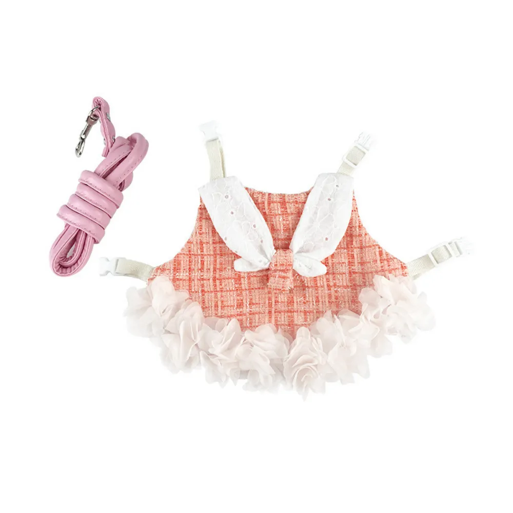 Stylish Cute Cotton Rabbit Dress with Leash