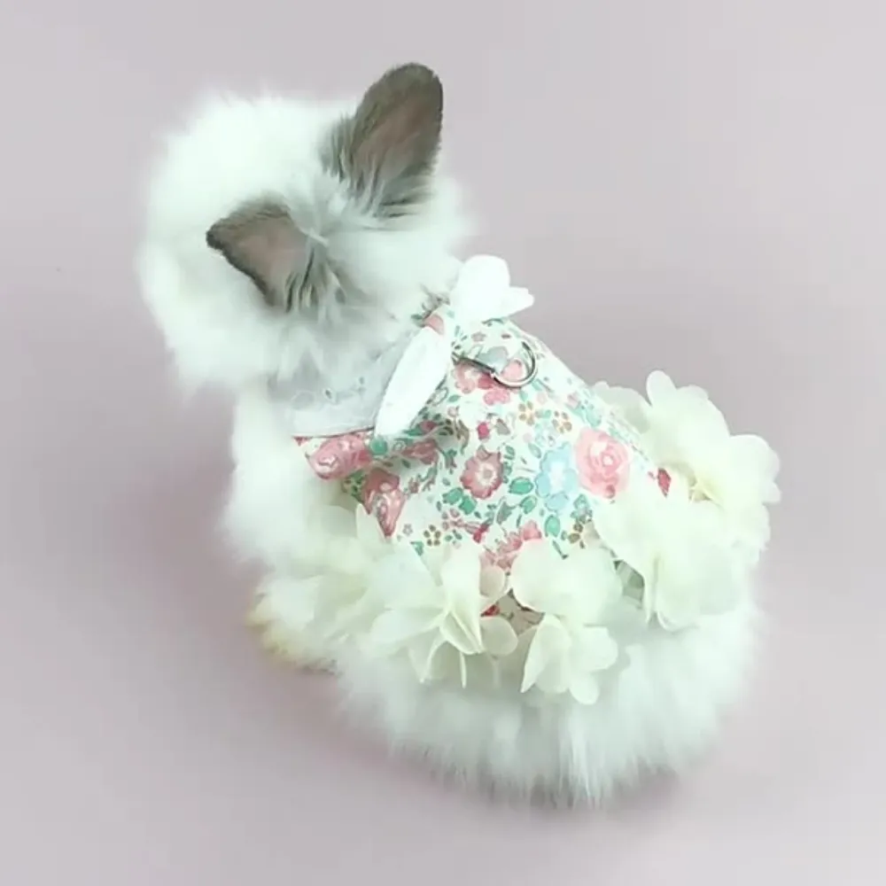Stylish Cute Cotton Rabbit Dress with Leash
