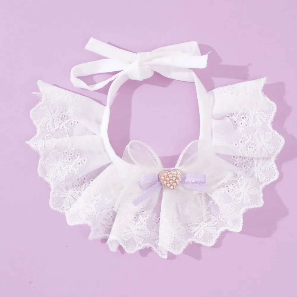 3 Colour Pet Neck Accessory Cute Knitted Cat Collar