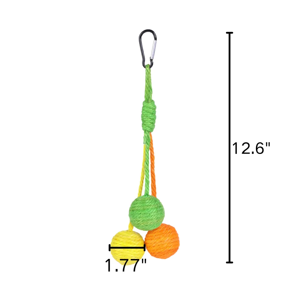 Interactive Rope Hanging Sisal Ball Toy for Cats Interactive Rope Hanging Sisal Ball Toy for Cats