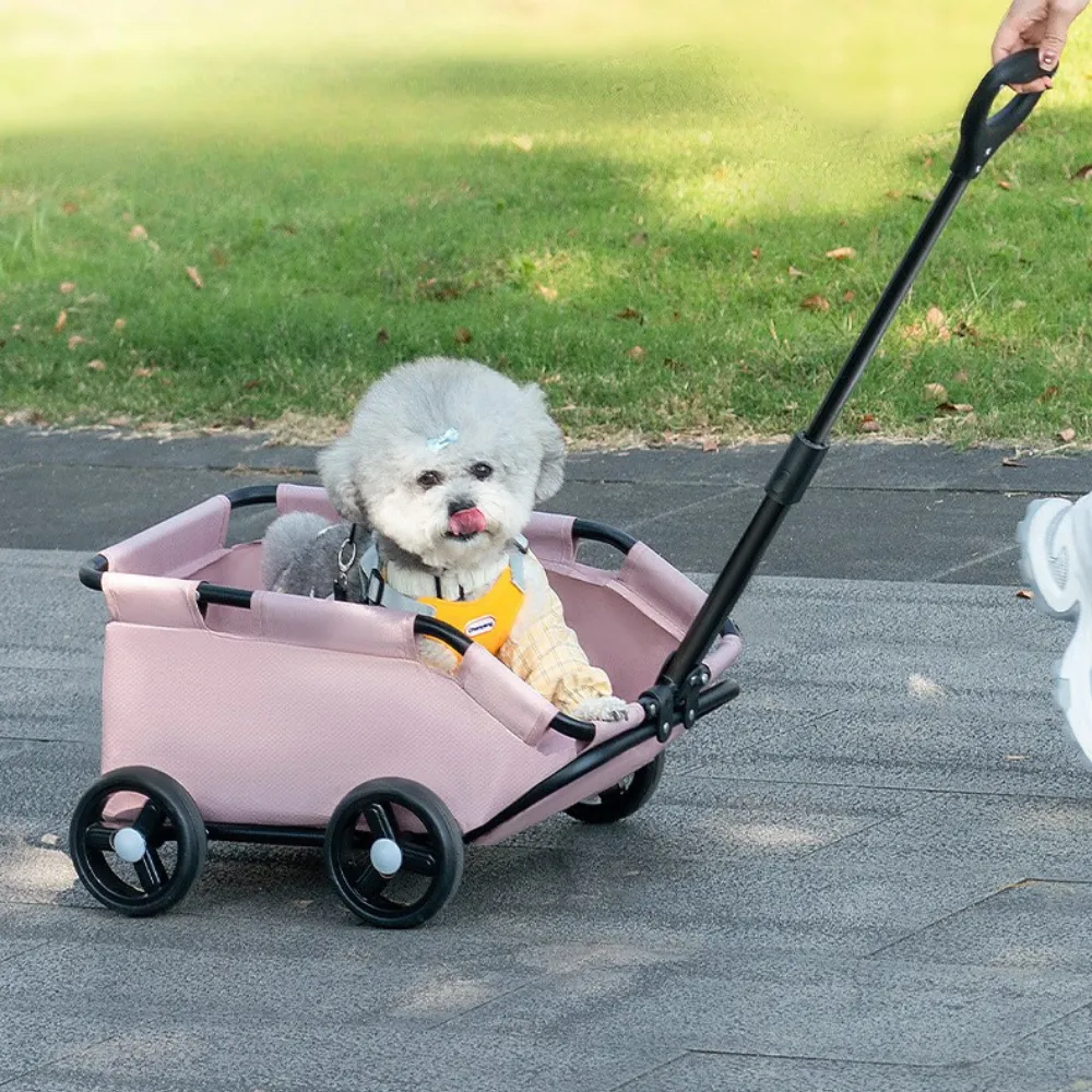 Foldable Portable 4 Wheels Pet Stroller