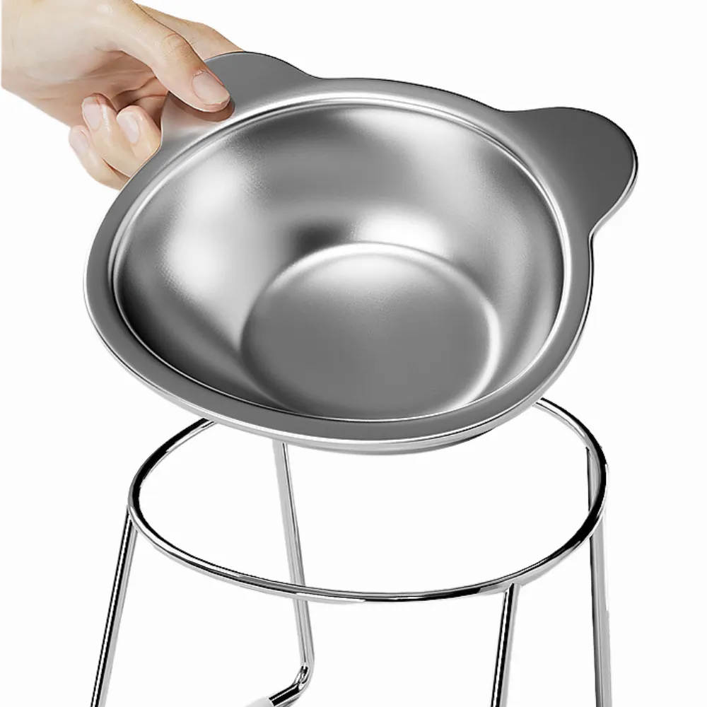 Stainless Steel Bowls with a Sturdy Anti-Slip Durable Pet Bowl