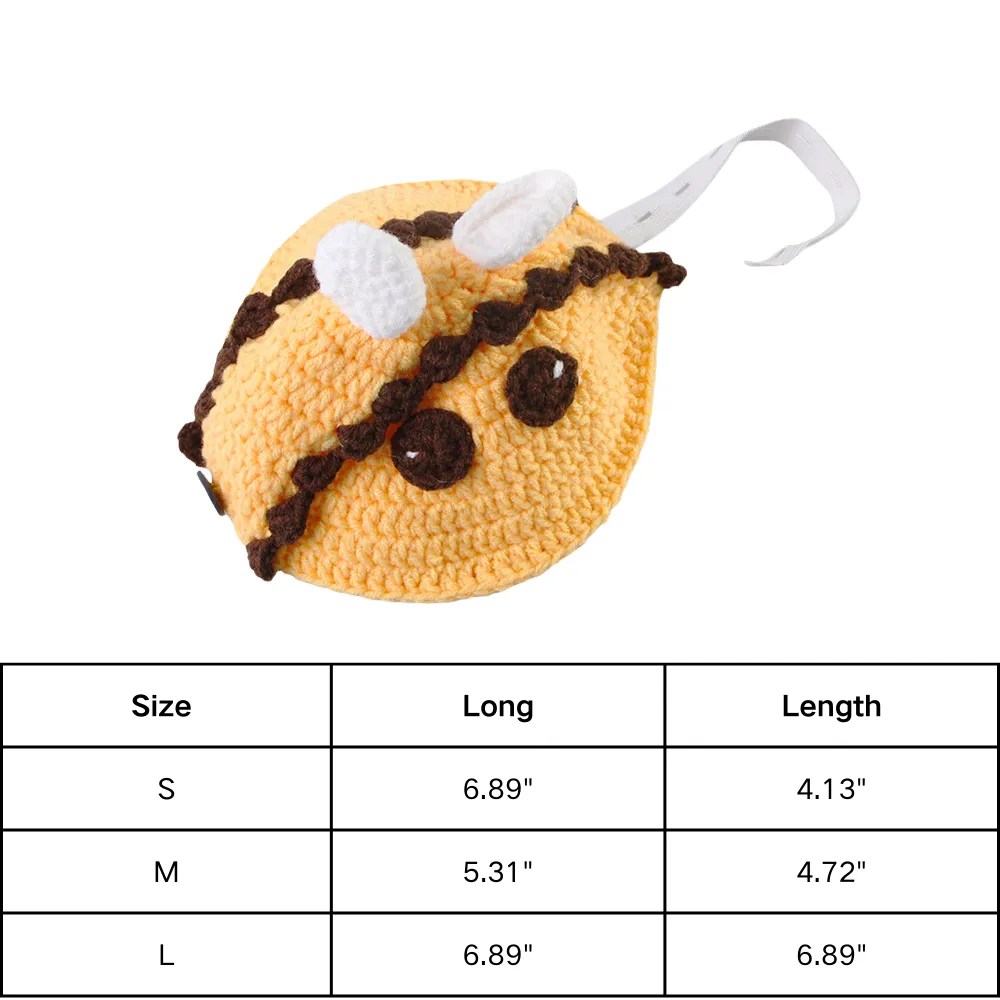 Hand-Knitted Cute Bee Knit Clothes Turtle Outfit Hand-Knitted Cute Bee Knit Clothes Turtle Outfit