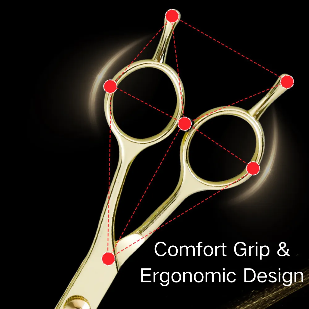 7.7 Inch and 6.5 Inch Stainless Steel Pet Grooming Scissors