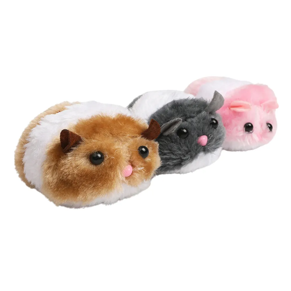 Interactive Squeaky Catnip Mouse Shape Plush Cat Toy