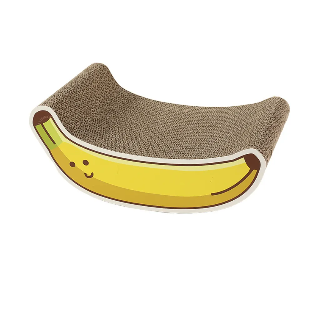Cute Cartoon Design Durable Corrugated Cardboard Cat Scratcher