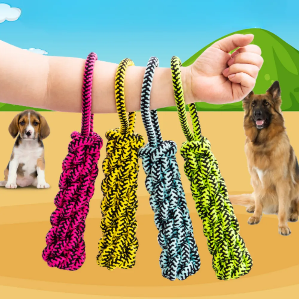 Durable Cotton Rope Tug of War Pet Dog Puppy Toy