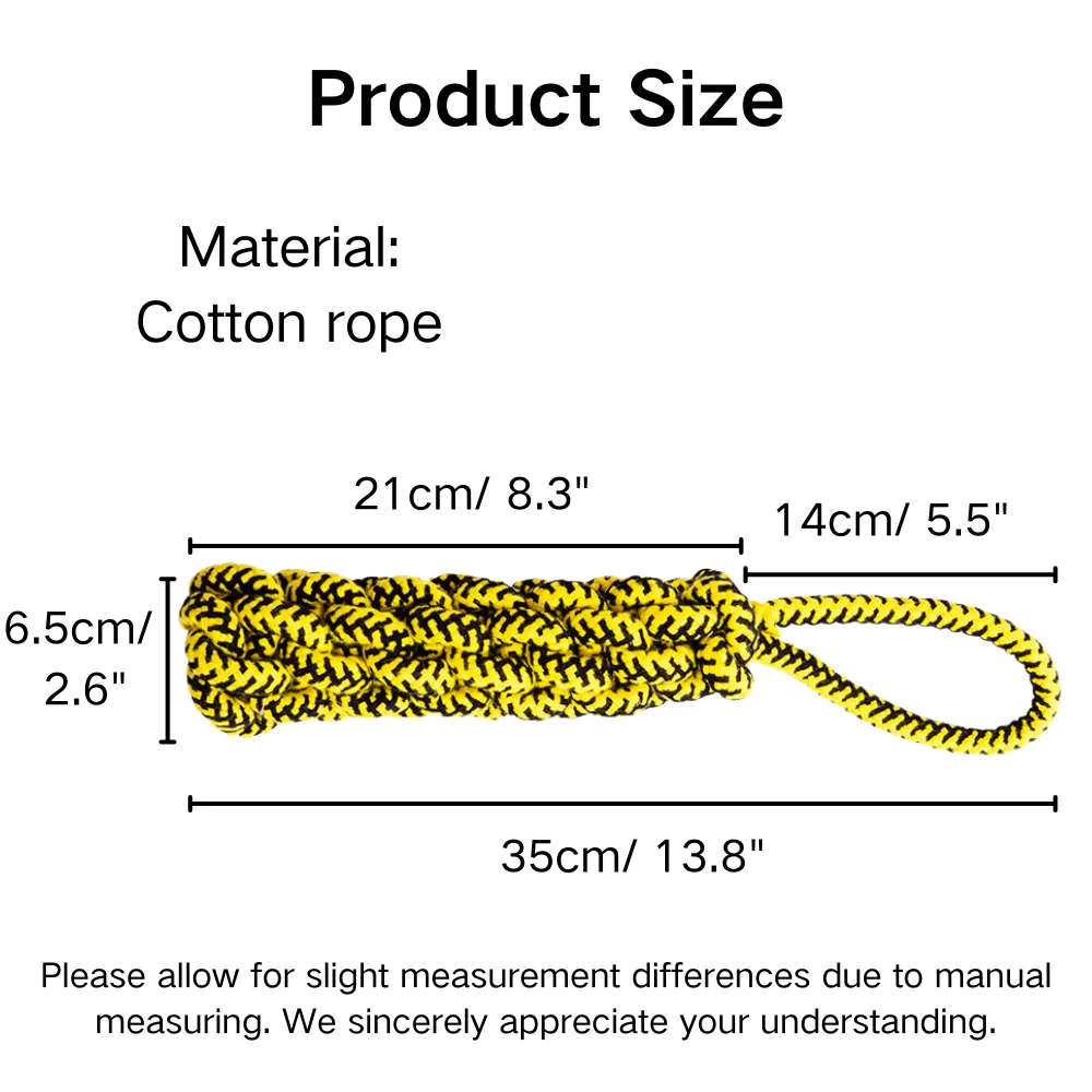 Durable Cotton Rope Tug of War Pet Dog Puppy Toy