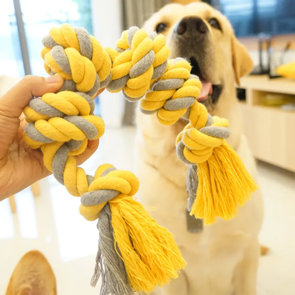 Large Durable Cotton Rope Dog Toy for Aggressive Chewers