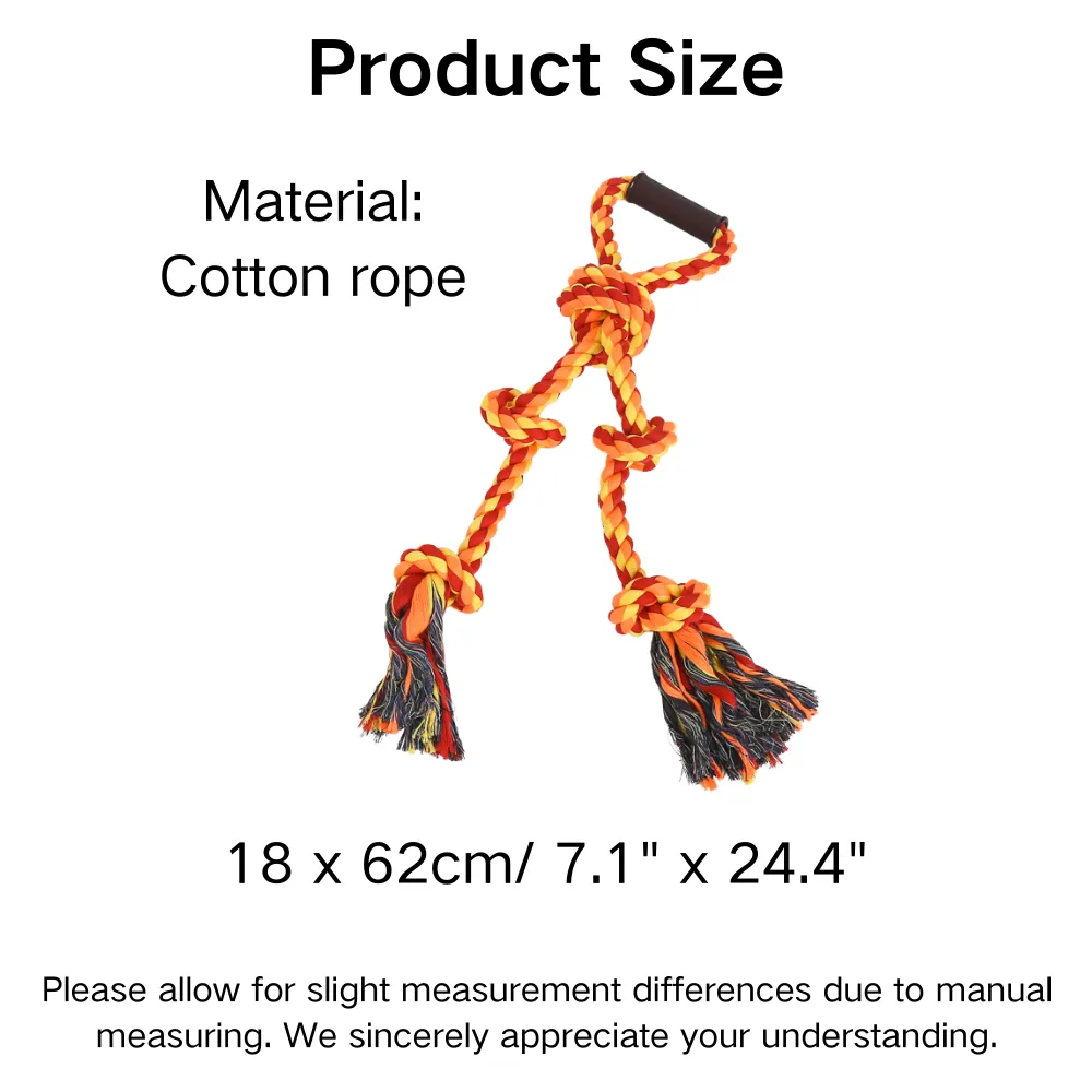Durable Large Cotton Rope Dog Toy for Aggressive Chewers