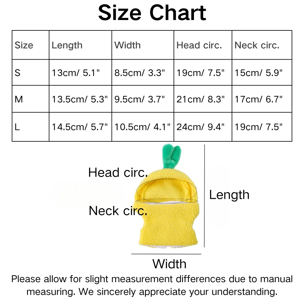 Cute Pineapple Style Comfortable Polyester Bird Clothes