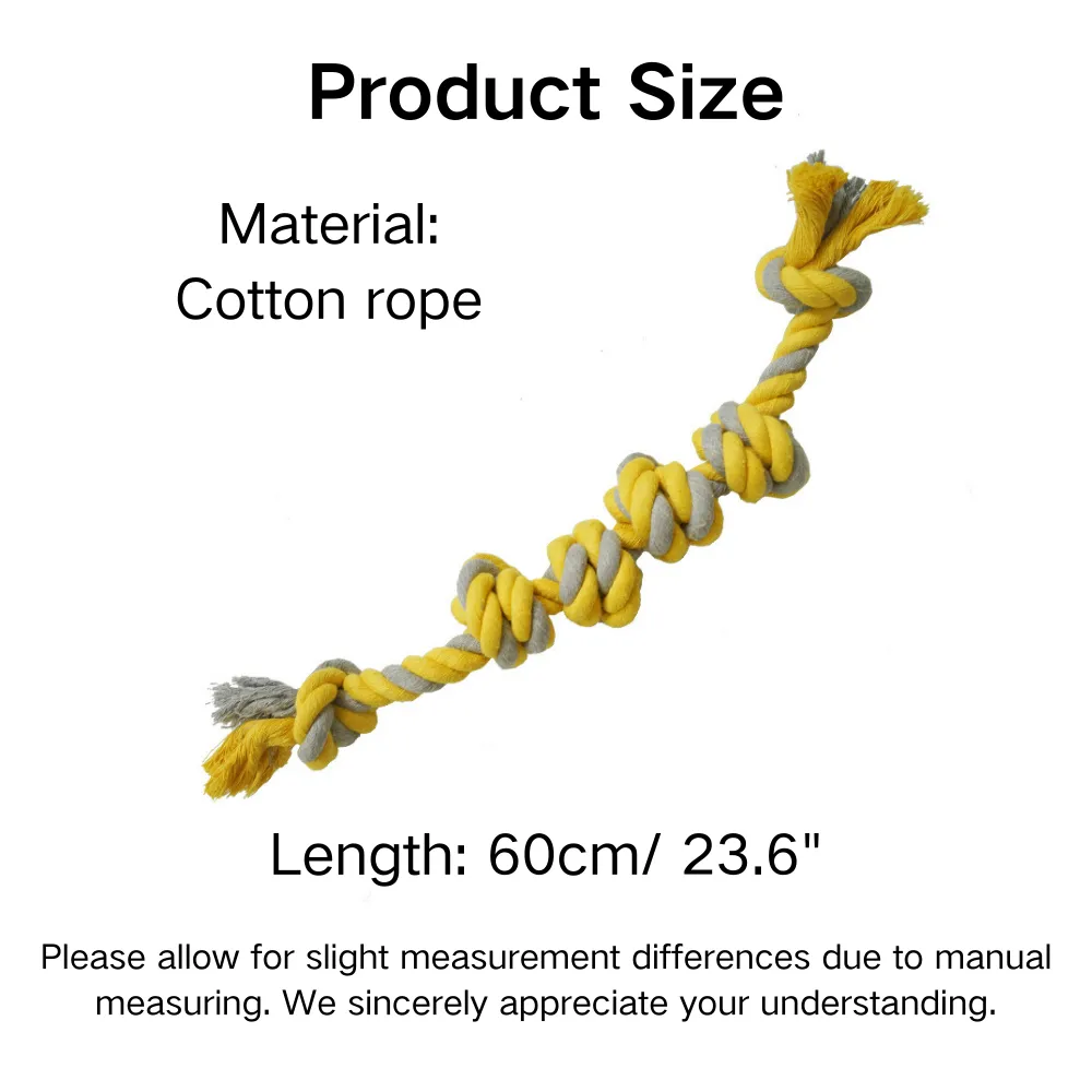 Large Durable Cotton Rope Dog Toy for Aggressive Chewers
