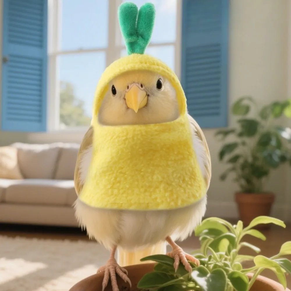 Cute Pineapple Style Comfortable Polyester Bird Clothes