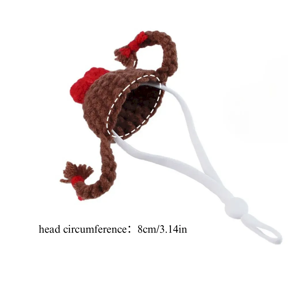 Handmade Knit Hat for Hamsters Small Animal Cute Photo Prop