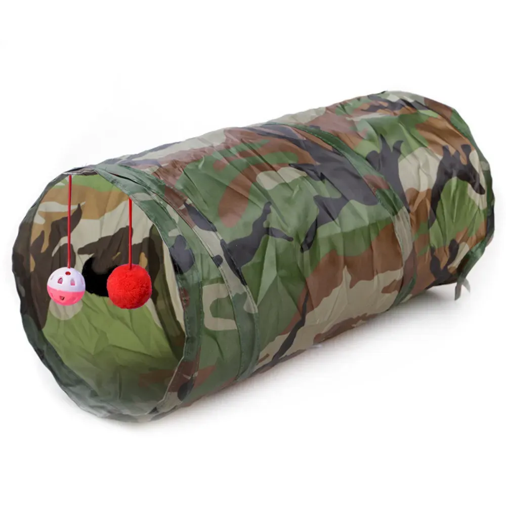 Cat Tunnel Two Way Foldable Interactive Toy Tube for Indoor Play