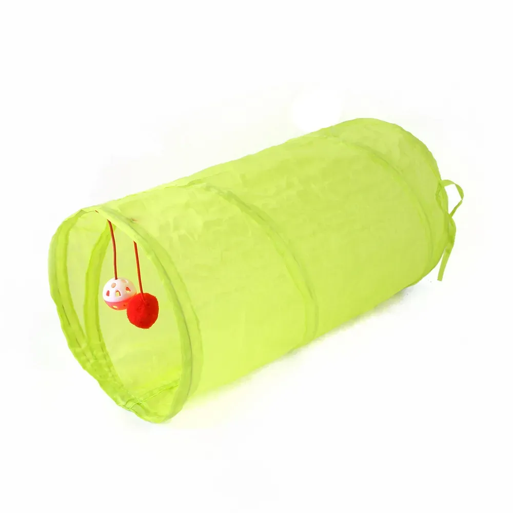 Cat Tunnel Two Way Foldable Interactive Toy Tube for Indoor Play